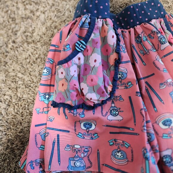 Lots of 2 Matilda Jane Telephone Novelty Fabric Pattern Skirt Joe's Jeans size10 - Picture 7 of 14